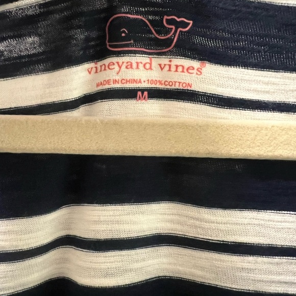 Vineyard Vines Stripe Navy Blue and White Dress 100% Cotton - Picture 5 of 5
